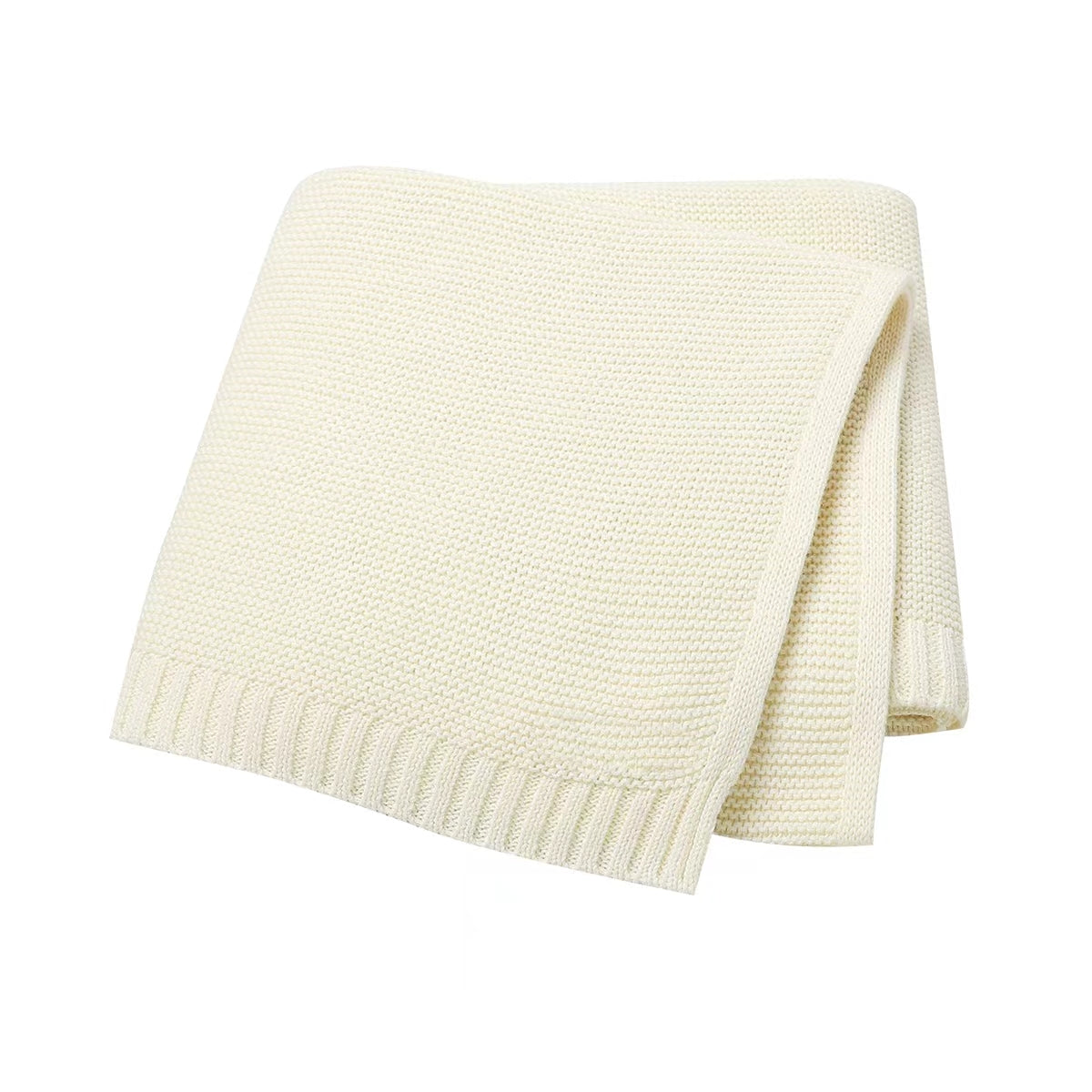 Beige Knit Blanket