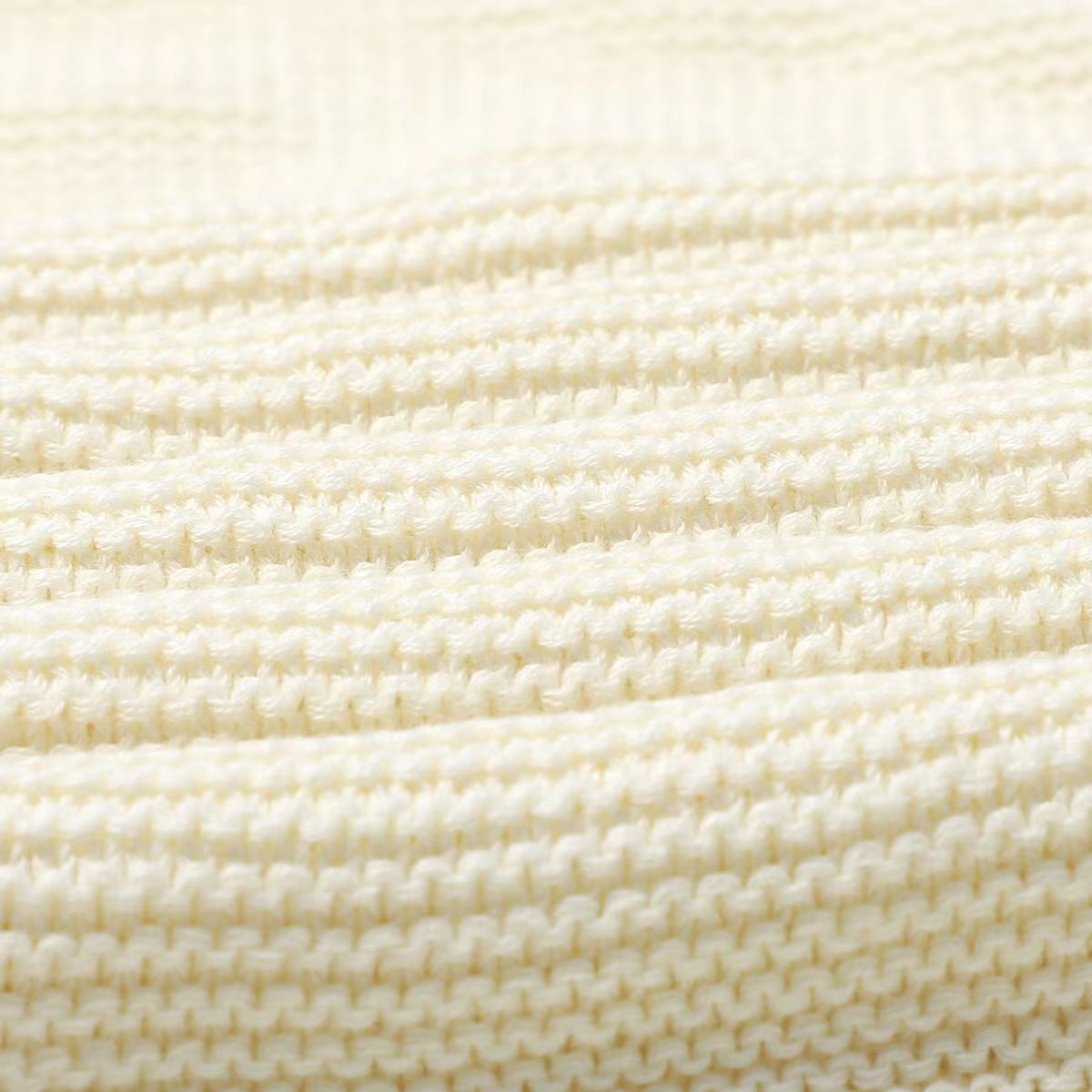 Beige Knit Blanket