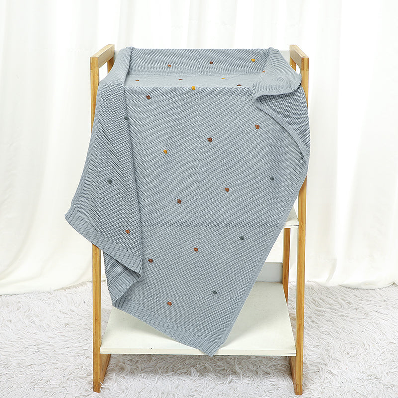 Blue Dotted Baby Blanket