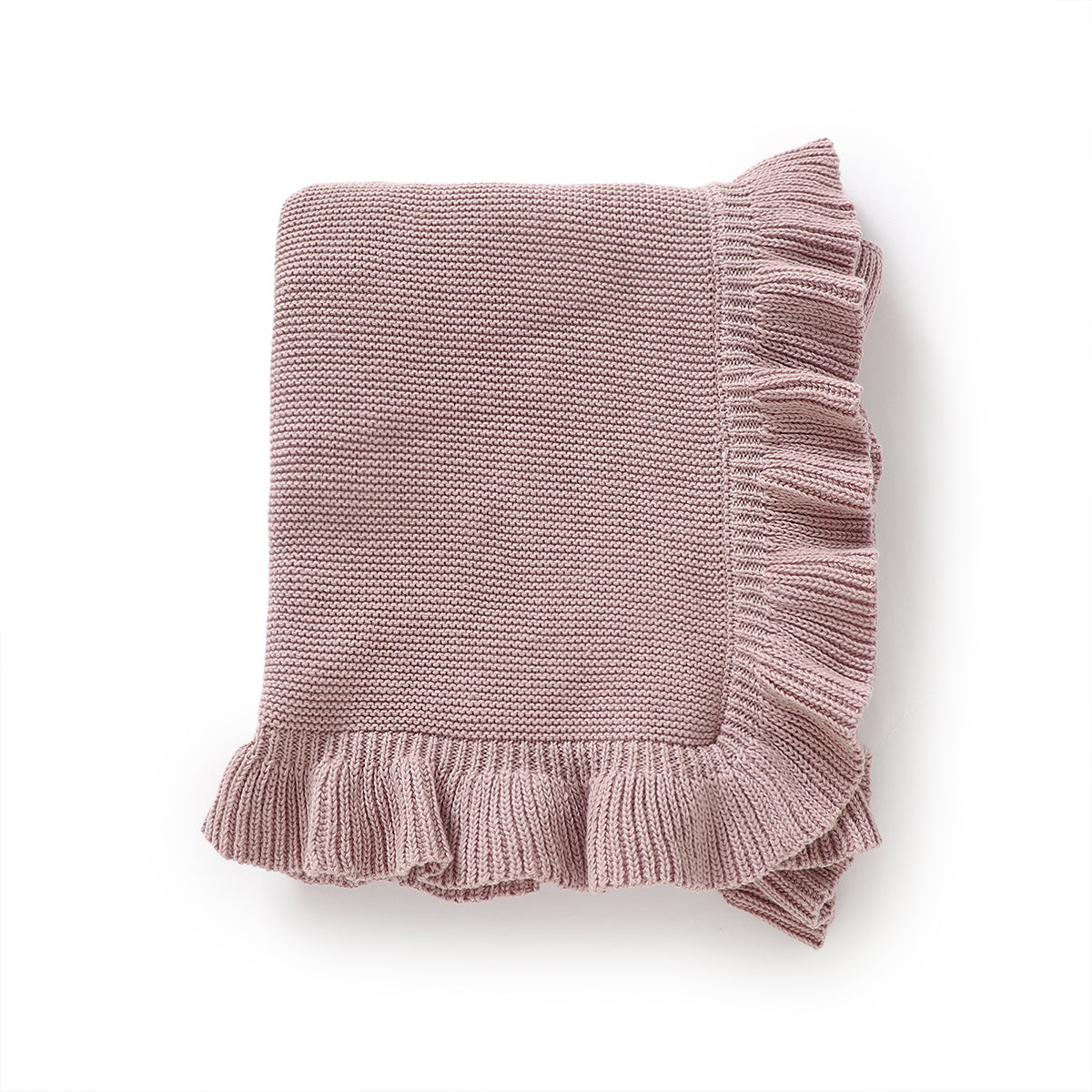 Pink Ruffled Baby Blanket