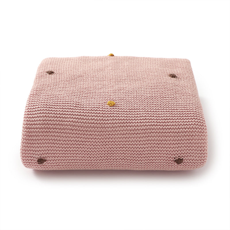 Pink Dotted Baby Blanket