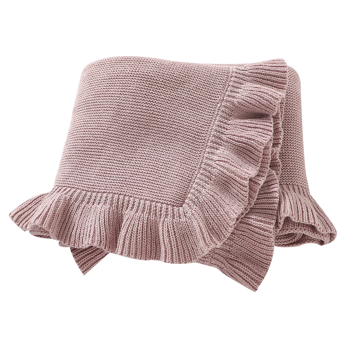 Pink Ruffled Baby Blanket