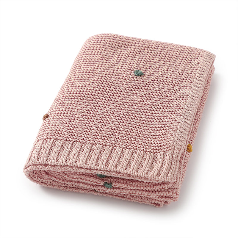 Pink Dotted Baby Blanket